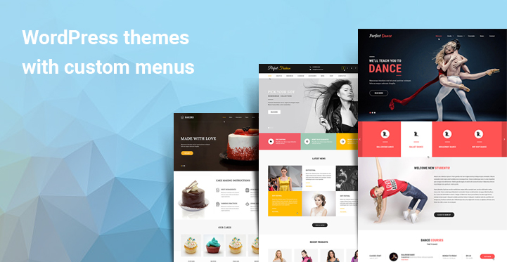 WordPress themes with custom menus