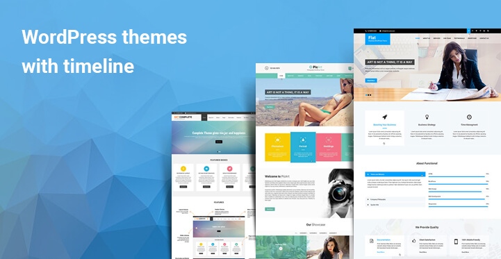 WordPress themes with timeline