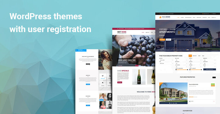 WordPress themes with user registration