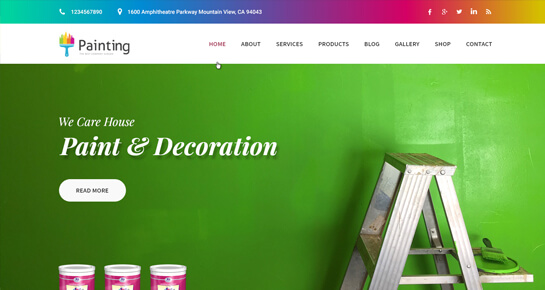 Painting Company WordPress theme