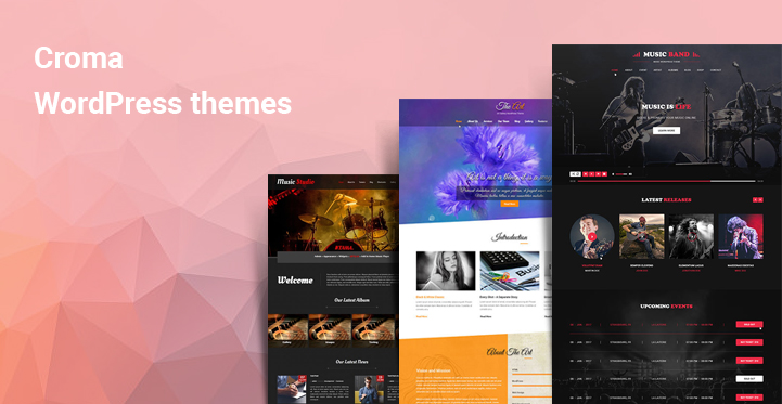 6 Responsive Croma WordPress Themes for Musician & Music Company