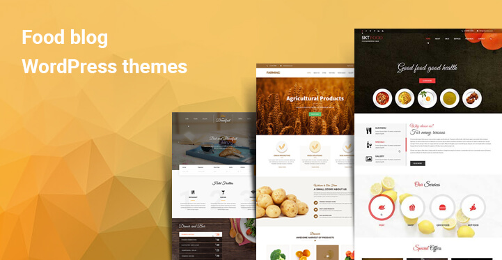 Food blog WordPress themes