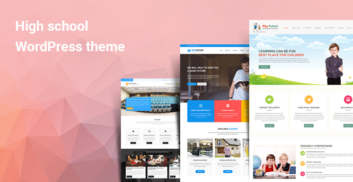 High school WordPress theme