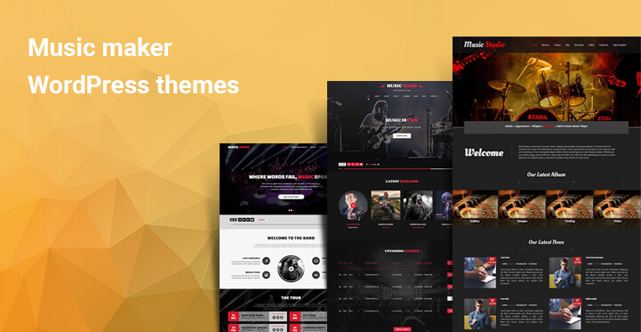 Music maker WordPress themes