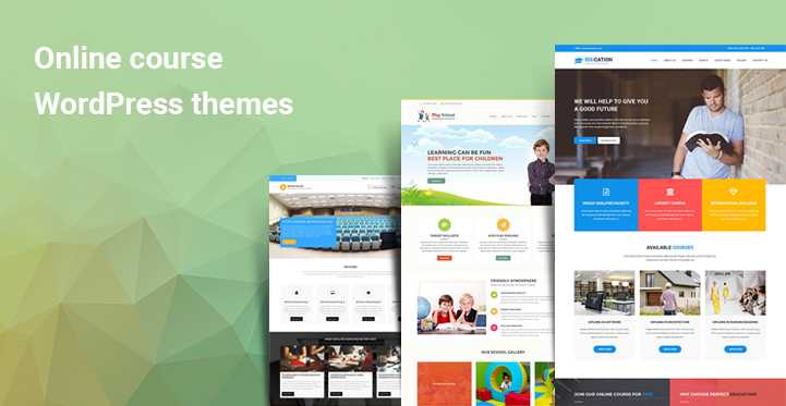 Online course WordPress themes