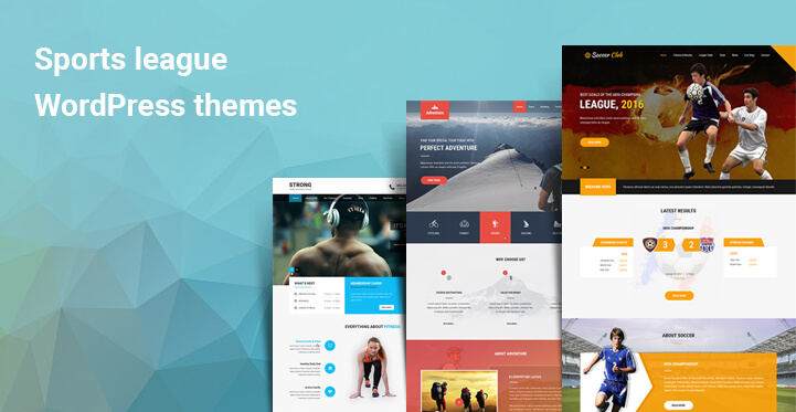 Sports league WordPress themes