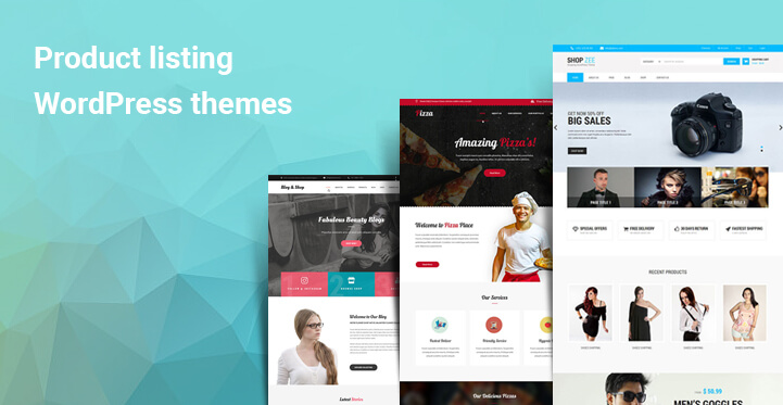 Product listing WordPress themes