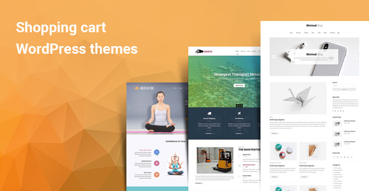 Shopping cart WordPress themes