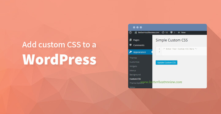 How to add custom CSS to a WordPress powered website