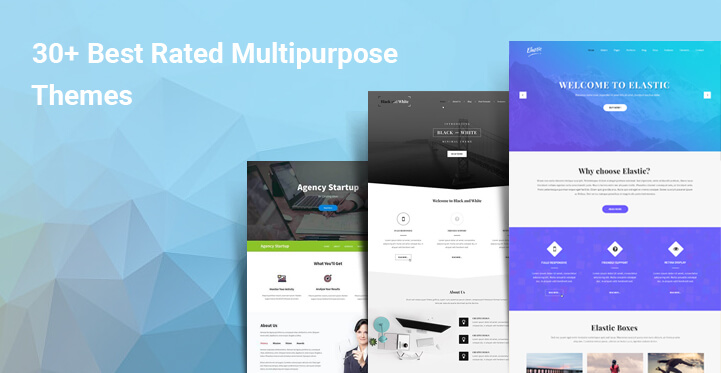 30 Most Popular Super Easy Best Rated Multipurpose WordPress Themes