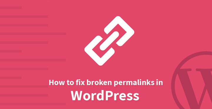 fix broken permalinks in WordPress