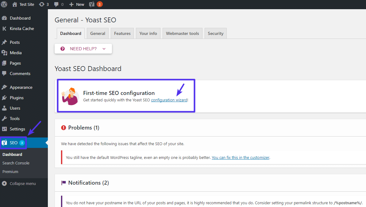 Yoast SEO Configuration Wizard