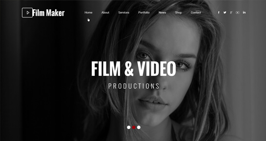 Film Maker WordPress theme