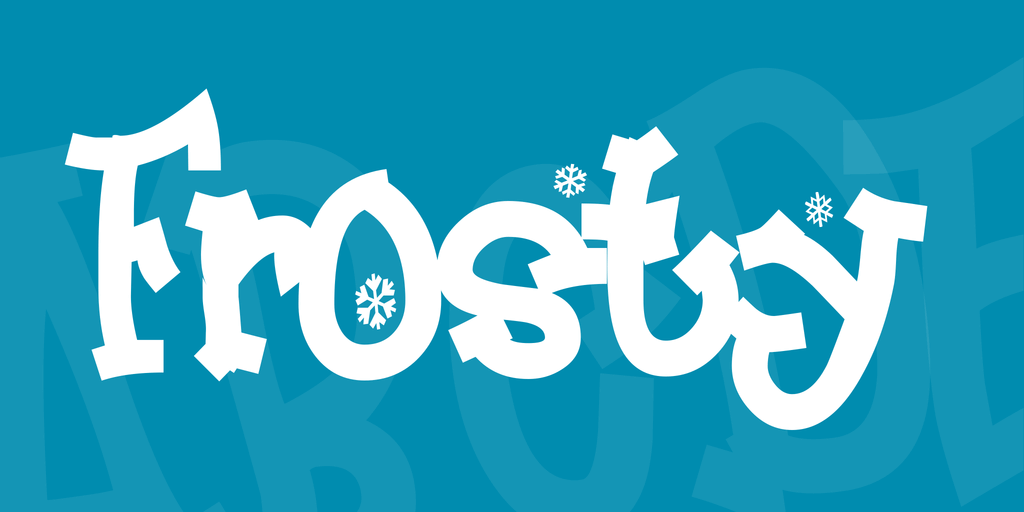 frosty font