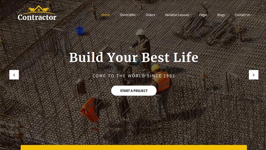 Contractor WordPress theme