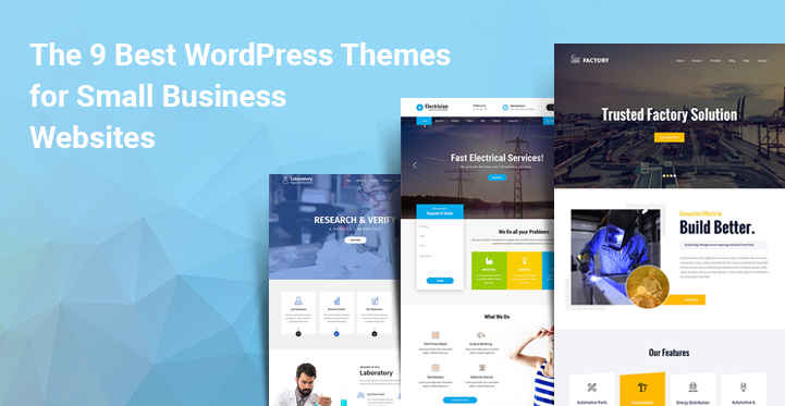 WordPress themes for small business websites