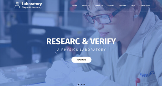 laboratory WordPress theme
