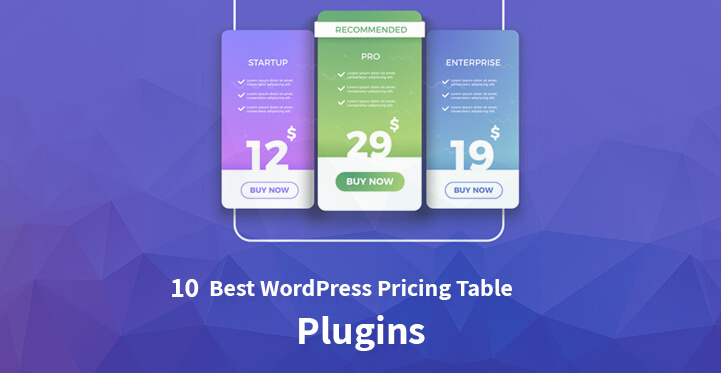 WordPress Pricing Table Plugins