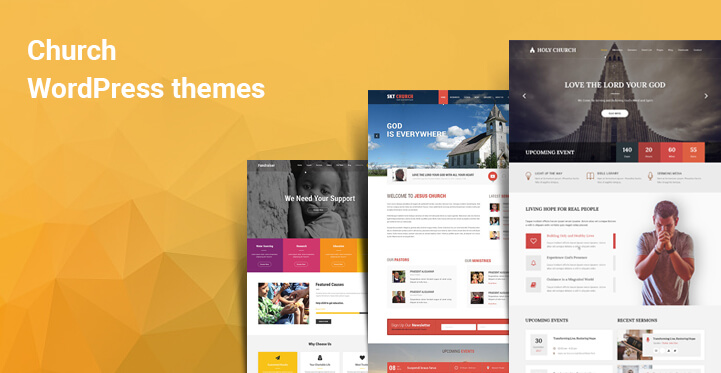 17 Church WordPress Themes for Religious Prayers Social Work