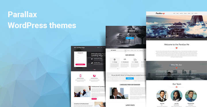 Parallax WordPress themes