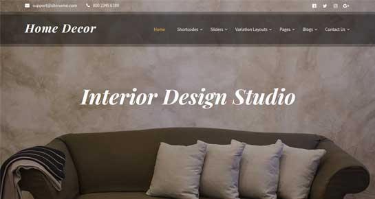 Home Decor Wordpress Themes For Decoration And Interior Websites