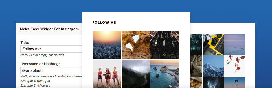 meks easy instagram widget
