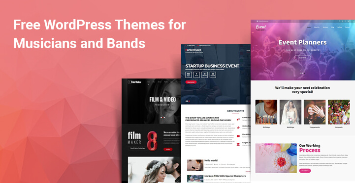 Free WordPress Themes for Musicians and Bands