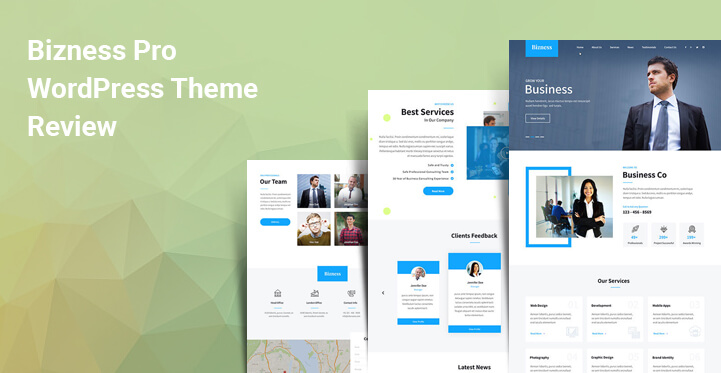 An Ideal Business & Corporate Website 14 Theme for WordPress Bizness Pro