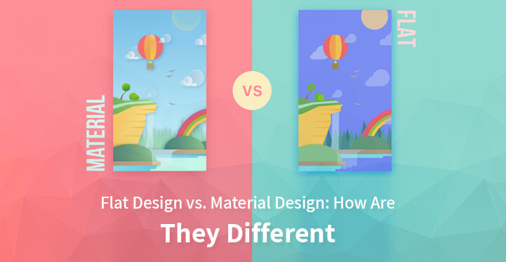 flat design vs material design