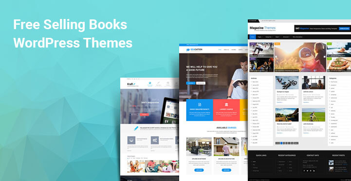 20 Free Selling Books WordPress Themes for Book Publishers Bookstores