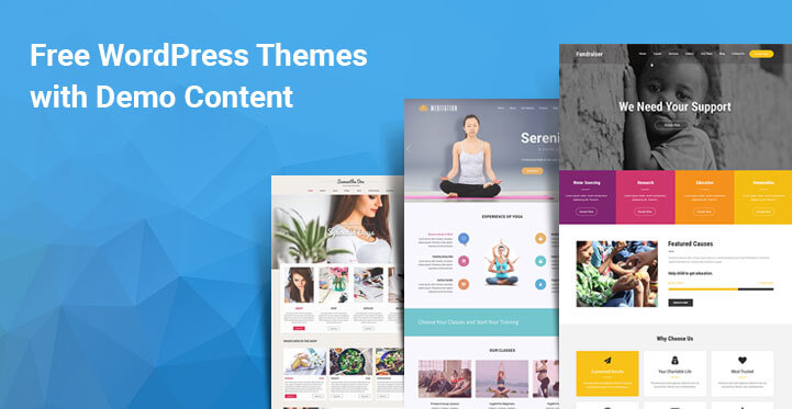 free WordPress themes with demo content