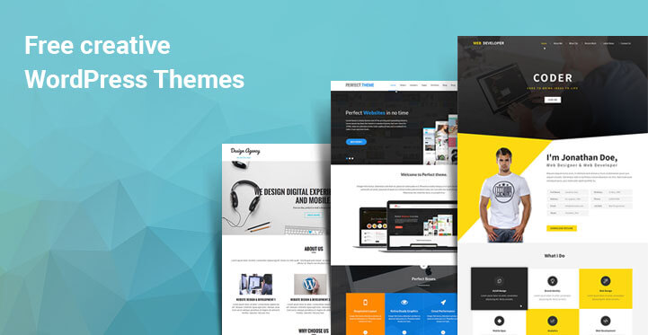 10 Most Creative Free WordPress Themes for Graphic Designers