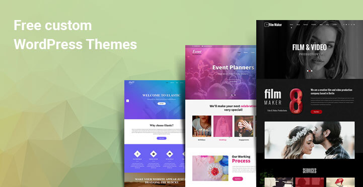 10 Free Custom WordPress Themes for Customized Personalized Sites