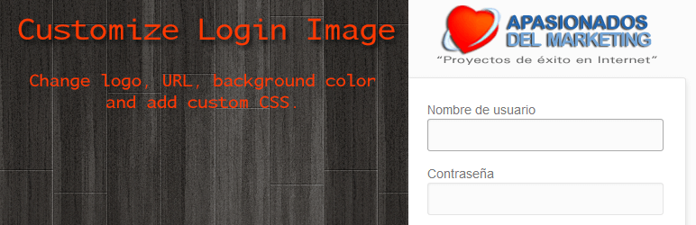 customize login page image