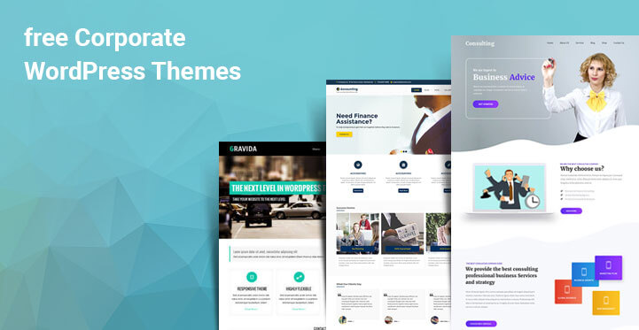 Create Professional Business Website with free Corporate WordPress Themes