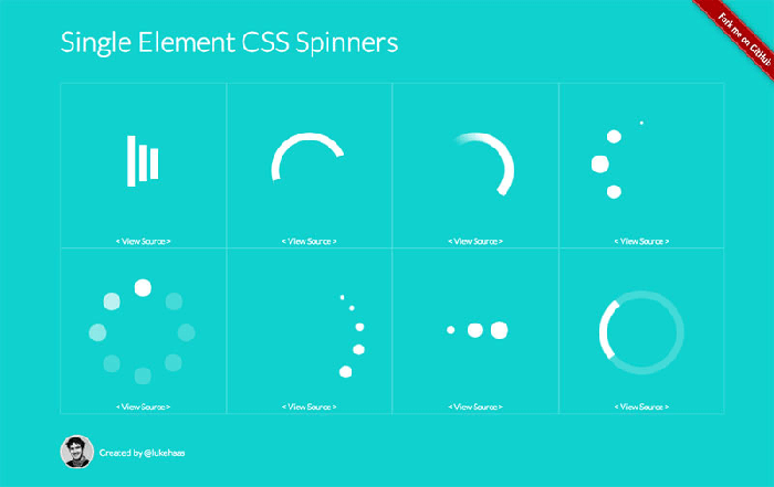 single element css spinners
