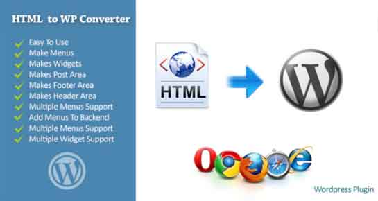 HTML to WordPress converter