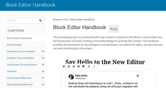 WordPress Gutenberg Handbook