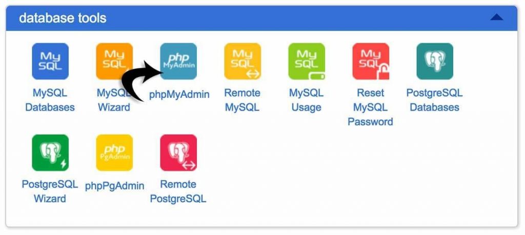 accessing PHPMyAdmin