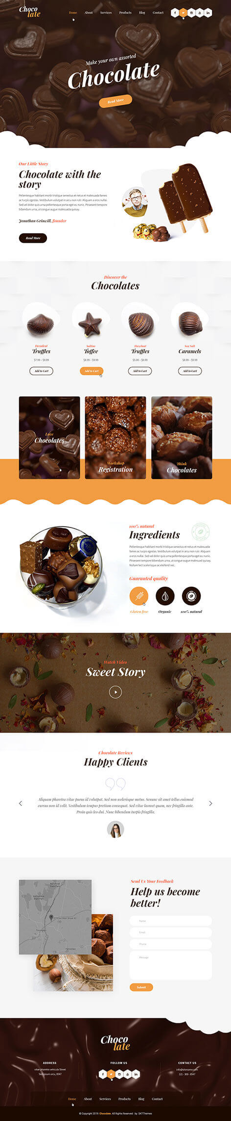 chocolate WordPress theme