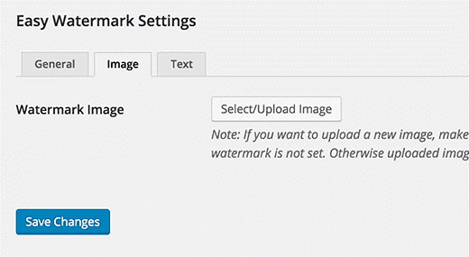 easy watermark settings