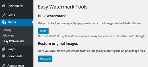easy watermark tools