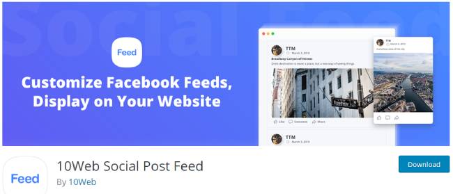 10 web social post feed