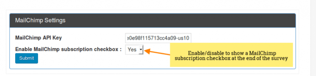 Activating The MailChimp & Use of Survey Funnel