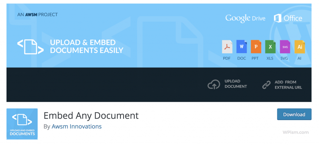 Embed Any Document Plugin