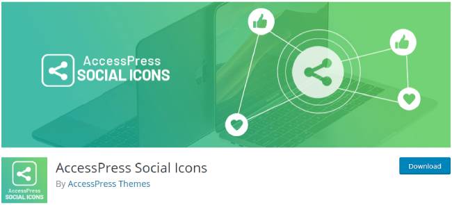 accesspress social icons