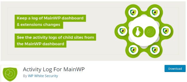 activity log for mainWP