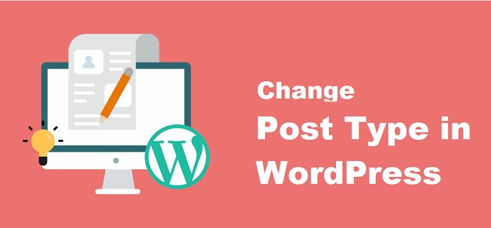 change post type in WordPress