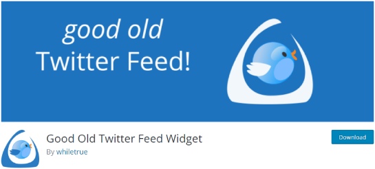 good old twitter feed widget