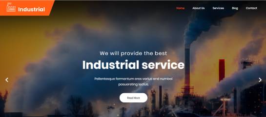 6 Industrial Company WordPress Theme for Industrial Manufacturing Websites